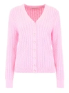 ALESSANDRA RICH CABLE KNIT CARDIGAN,10921470