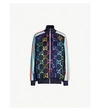 Gucci Technical Jersey Jacket With Gg Sequins In Abyss Multi