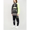 Marcelo Burlon County Of Milan Intel Lettering Windbreaker In Black Yellow
