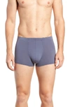 Hanro Cotton Superior Boxer Briefs In Cliff Blue