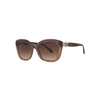 BVLGARI TRANSPARENT VIOLET OVAL-FRAME SUNGLASSES,2992425