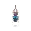 ANNOUSHKA MYTHOLOGY BEETLE BLUE TOPAZ CHARM,3064178