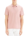 Theory Contrast-tipped Pima Cotton-blend Piqué Polo Shirt In Scallop/ White