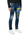 DSQUARED2 DSQUARED2 MID-RISE SKINNY FIT JEANS IN BLUE,S74LB0523S30342