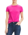 Theory 2 Nebulous Organic Cotton Tiny Tee In Pop Fuschia
