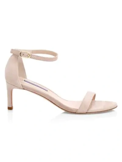 Stuart Weitzman Women's Nunaked Suede Sandals In Nude