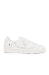 Valentino Backnet Sneakers In Bianco Ottico
