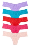 Hanky Panky 5-pack Original Rise Thongs In Sicilian