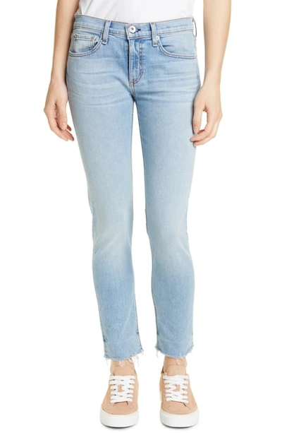 Rag & Bone Dre Low-rise Slim Boyfriend Jeans W/ Raw Hem In Albion