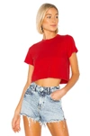 HANES X KARLA X KARLA THE BABY TEE IN RED.,HANX-WS34
