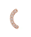 ANDREA FOHRMAN Rose Gold Diamond Rainbow Stud Earring,5057865446530