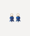 Annoushka 18ct Gold Lapis Lazuli And Pearl Tulip Earring Drops In Gold