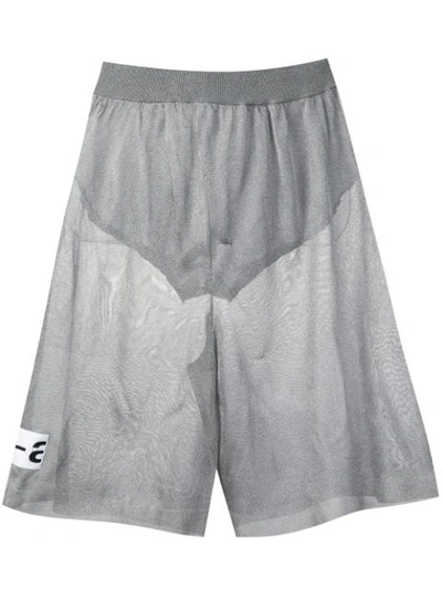 Artica Arbox Knee Length Sheer Shorts - 灰色 In Grey