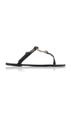 ATP ATELIER FORNA GOLD-TONE LEATHER SANDALS,720627