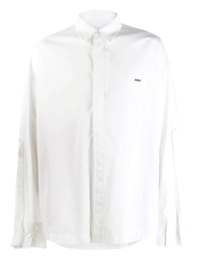 Ader Error Contrast Panel Shirt - 白色 In White