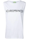 ARIES ARIES TOP MIT "NEUROMANCE"-PRINT - WEIß