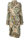 ROKH FLORAL WRAP TRENCH COAT