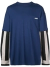 LANVIN LANVIN REMOVABLE SLEEVE SWEATSHIRT - 蓝色