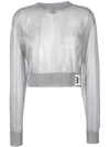 ARTICA ARBOX CROPPED-PULLOVER MIT SHEER-EFFEKT