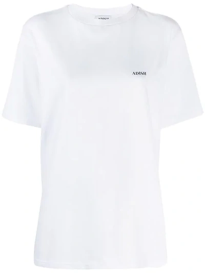 Adish Logo Printed T-shirt In White