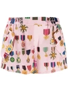 MR & MRS ITALY MEDAL PATTERN SHORTS