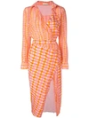 ALTUZARRA ALTUZARRA 格纹合身衬衫裙 - 粉色