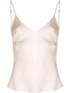 Gilda & Pearl Sophia Satin Camisole In Neutrals