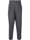 SARTORIAL MONK TAILORED TAPERED TROUSERS