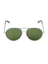 WEB EYEWEAR 58MM Metal Aviator Sunglasses