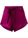 Gilda & Pearl Sophia Satin Shorts In Pink