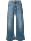 Emporio Armani Wide Leg Jeans In Blue