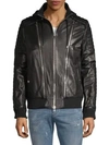 BALMAIN Quilted Leather Full-Zip Jacket