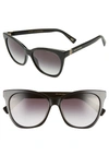 Marc Jacobs 56mm Cat Eye Sunglasses In Yellow Havana