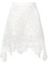 ANTIK BATIK ANTIK BATIK THELMA蕾丝半身裙 - 白色