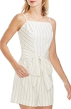 VINCE CAMUTO TIE FRONT PINSTRIPE TANK TOP,9139001
