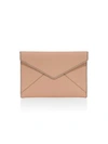 Rebecca Minkoff Leo Leather Envelope Clutch In Clay