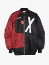 Faith Connexion Oversize Reversible Nylon Bomber Jacket In Black