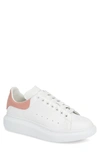 Alexander Mcqueen Oversize Low Top Sneaker In White W/ Gold