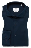 1863 By Eterna Jersey Slim Fit Dress Shirt In Blue