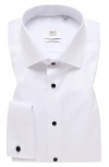 1863 By Eterna Luxury Black Tie Modern Fit Dress Shirt In White