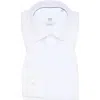 1863 By Eterna Luxury Comfort Slim Fit Non-iron Dress Shirt In White