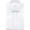 1863 By Eterna Luxury Covered Placket Non-iron Dress Shirt In White