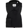 1863 By Eterna Luxury Modern Fit Non-iron Dress Shirt In Black