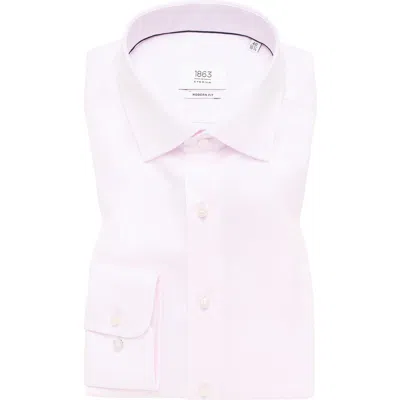 1863 By Eterna Luxury Modern Fit Non-iron Dress Shirt In Pink