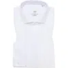 1863 By Eterna Luxury Pleat Front Non-iron Dress Shirt In White