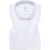 1863 By Eterna Luxury Pleat Front Non-iron Dress Shirt In White