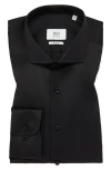 1863 By Eterna Luxury Modern Fit Non-iron Dress Shirt In Black