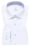 1863 By Eterna Luxury Slim Fit Non-iron Dress Shirt In White