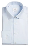 1863 By Eterna Modern Fit Solid Non-iron Royal Cotton Twill Dress Shirt In Blue