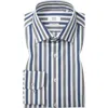 1863 By Eterna Slim Fit Stripe Non-iron Cotton Twill Dress Shirt In Multi